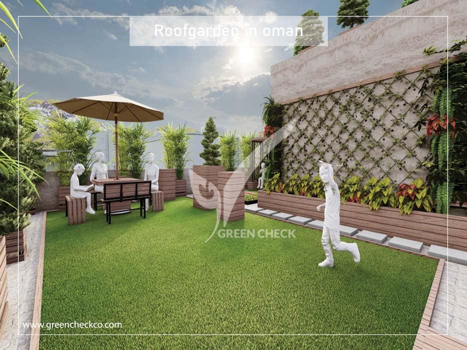 Roof garden in oman