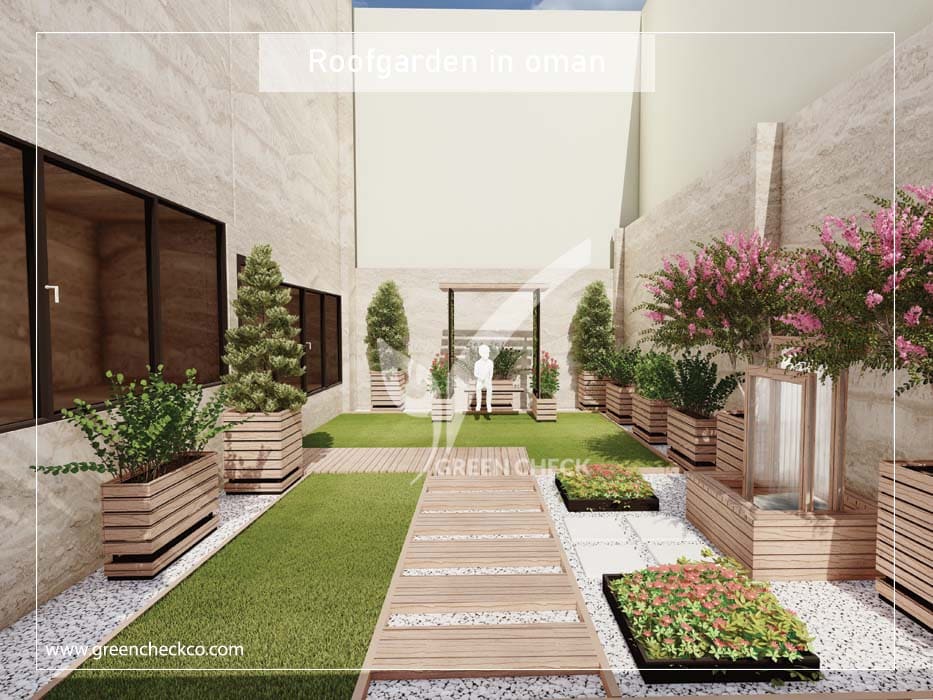 Roof garden in oman