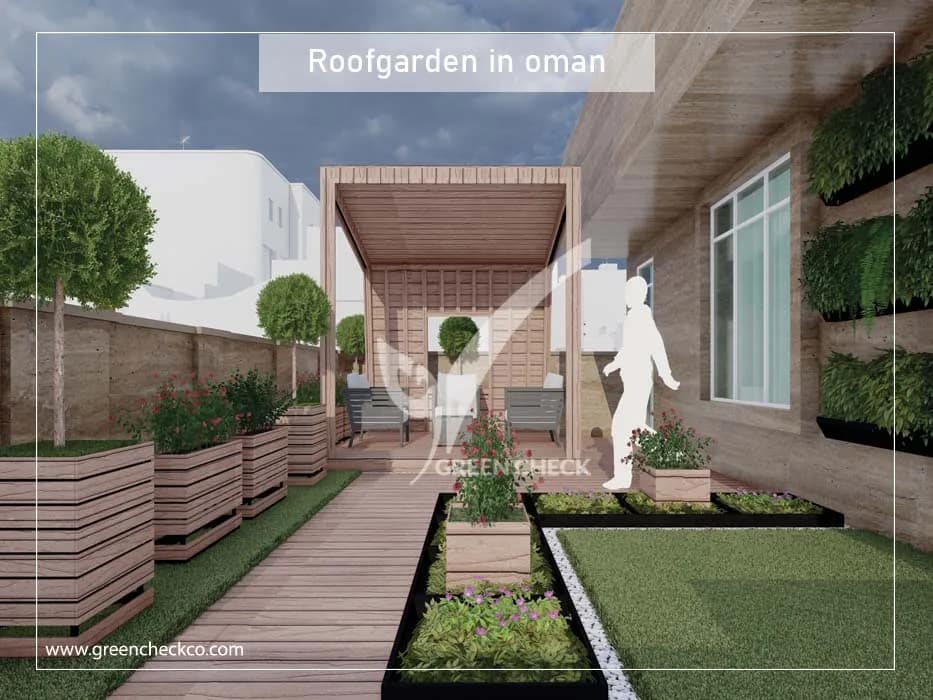 Roof garden in oman
