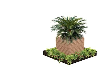 Raised planter box