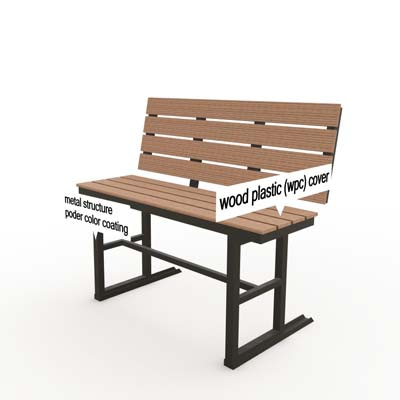 bench with backrest