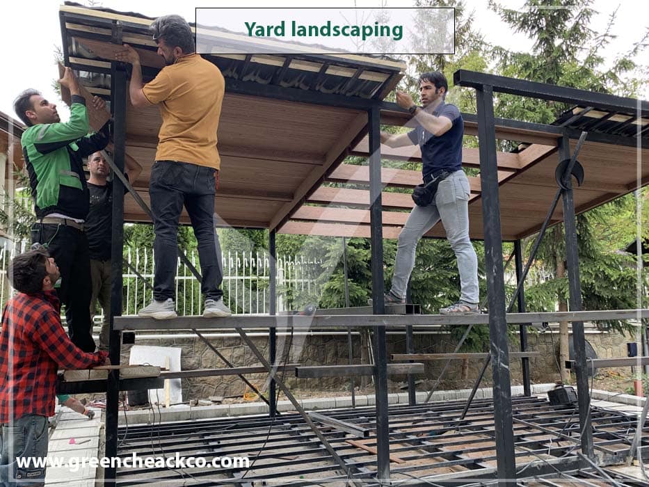 Yard landscaping